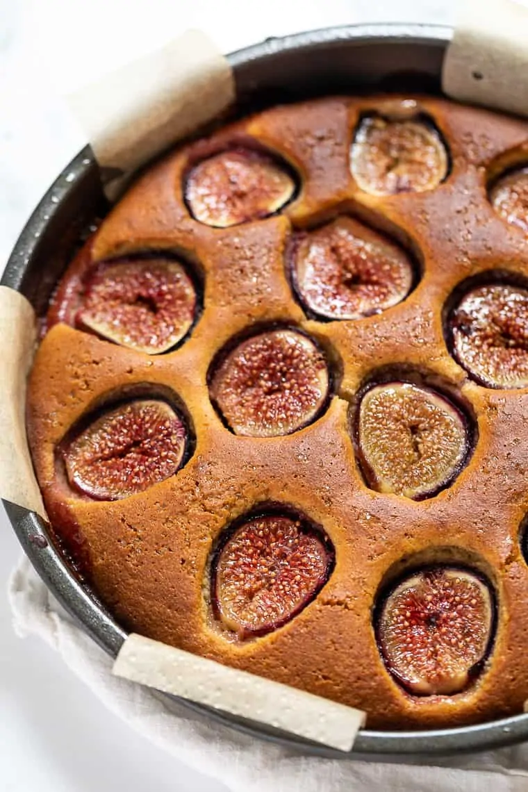 Almond Flour Cake with Figs