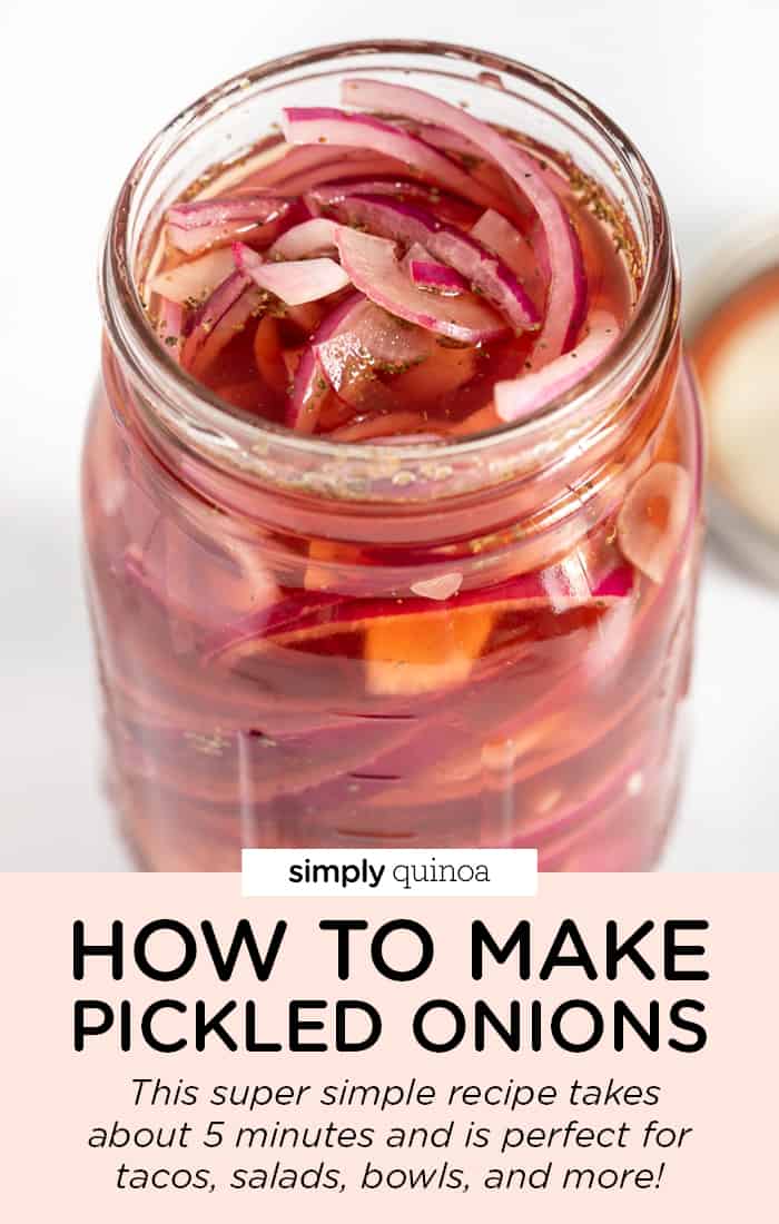 How to Make Pickled Onions {Quick Easy!!} Simply Quinoa
