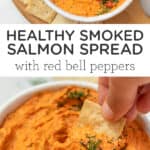 Healthy Smoked Salmon Spread with Red Bell Peppers