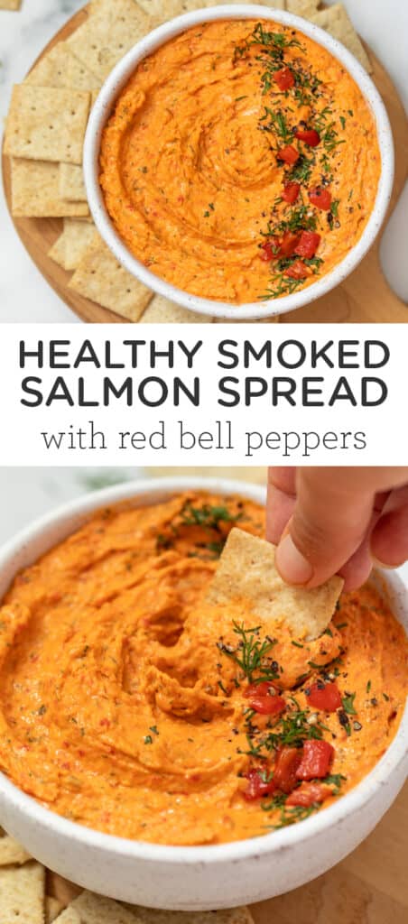 Healthy Smoked Salmon Spread with Red Bell Peppers