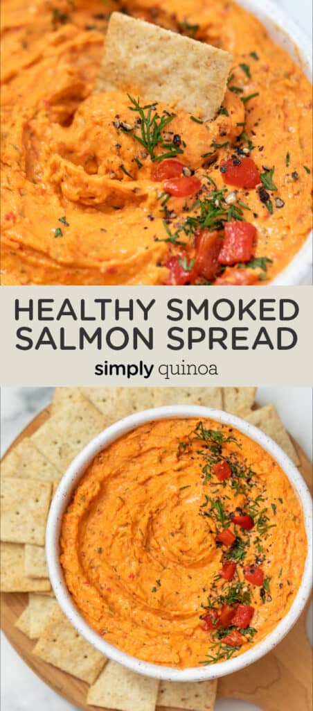 Healthy Smoked Salmon Spread with Red Bell Peppers