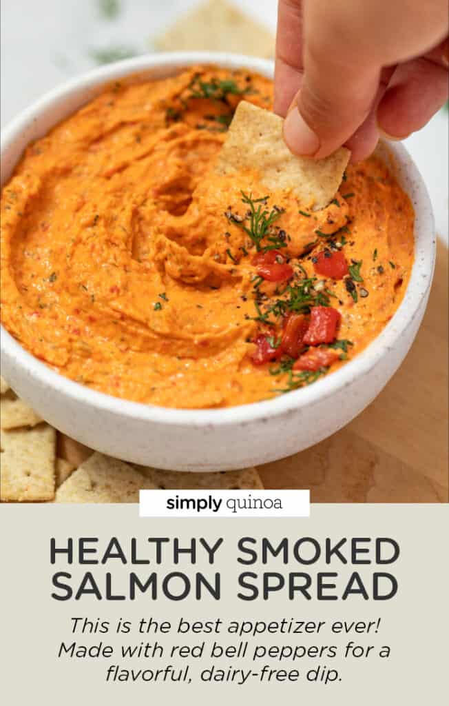 Healthy Smoked Salmon Spread with Red Bell Peppers