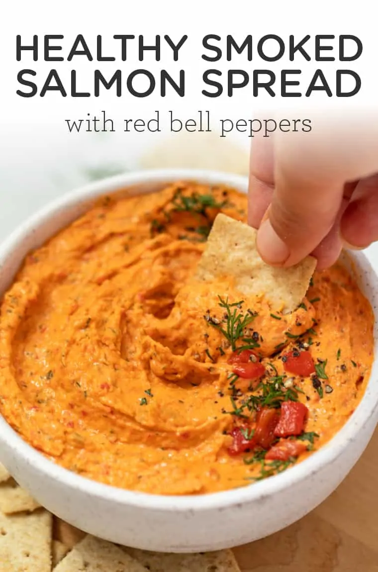 Healthy Smoked Salmon Spread with Red Bell Peppers