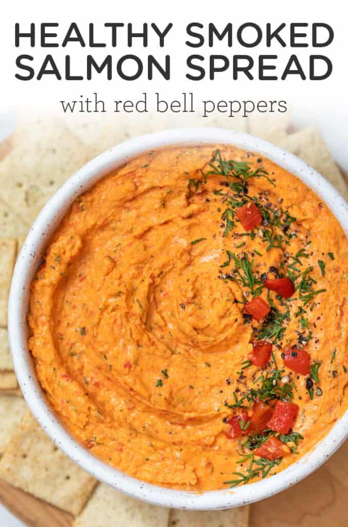 Healthy Smoked Salmon Spread with Red Bell Peppers