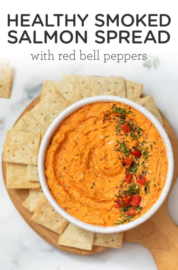 Healthy Smoked Salmon Spread with Red Bell Peppers