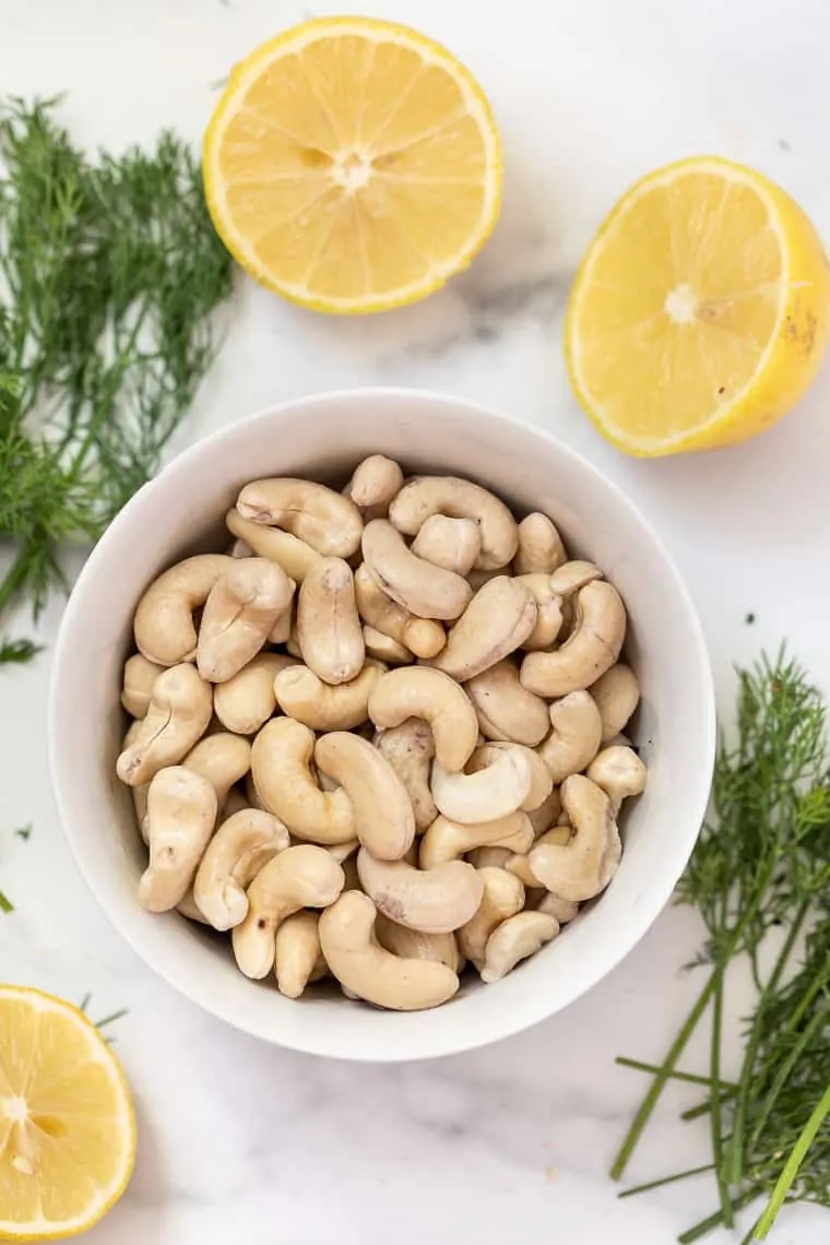 Ingredients for Vegan Lemon Dill Sauce