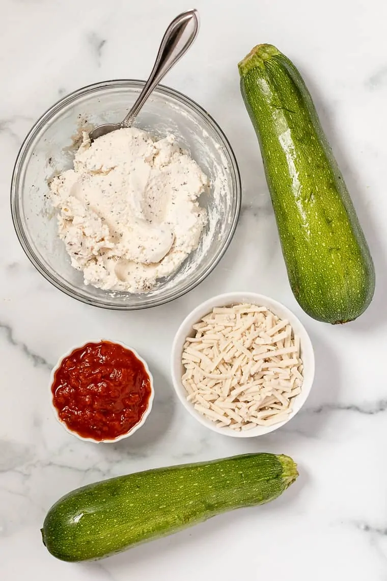 Ingredients for Zucchini Lasagna