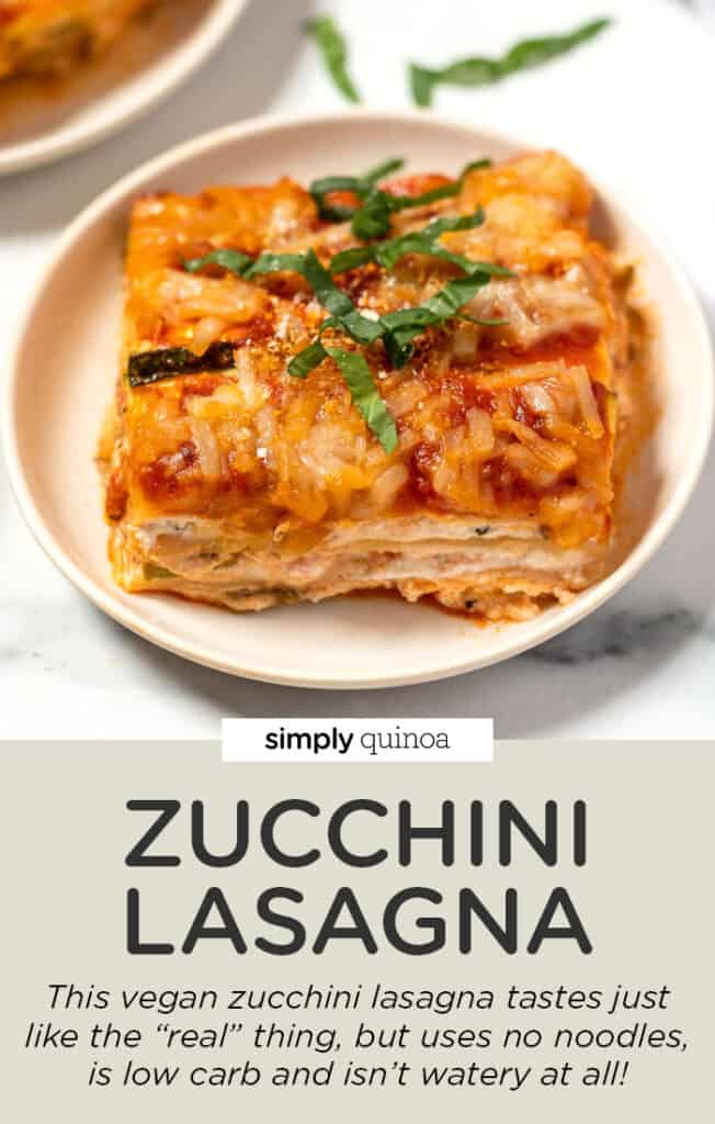 Vegan Zucchini Lasagna