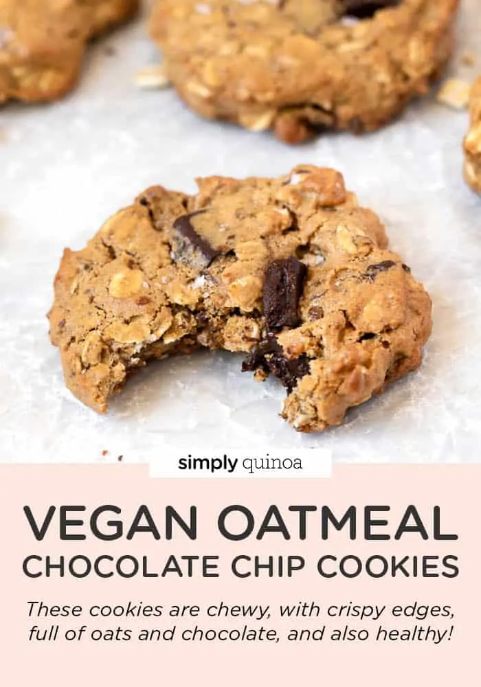 Vegan Oatmeal Chocolate Chip Cookies