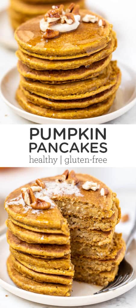 Gluten-Free Pumpkin Pancakes {Healthy!!} - Simply Quinoa