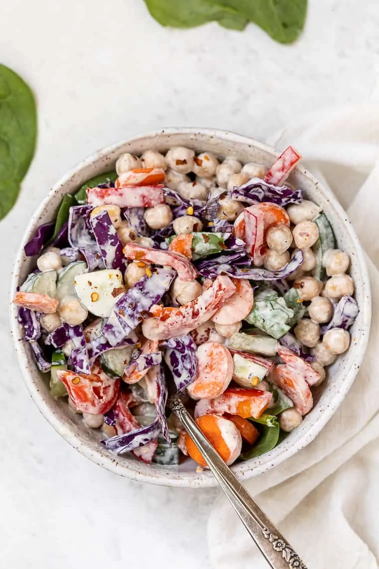 Rainbow Veggie Mason Jar Salad