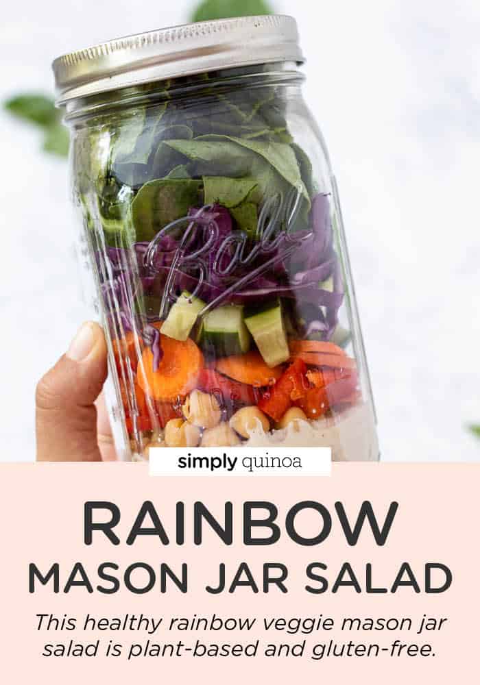 Rainbow Mason Jar Salad