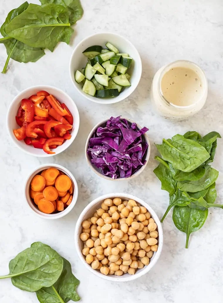 2 for 1 Meal Prep: Balsamic Pasta Jar Salads and Sweet Potato, Chickpea,  Broccoli Bowls - Sweet Peas and Saffron