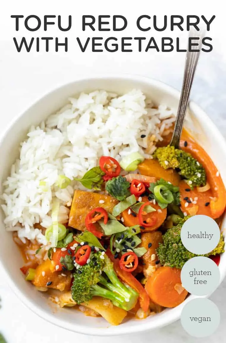 Tofu Red Curry with Vegetables