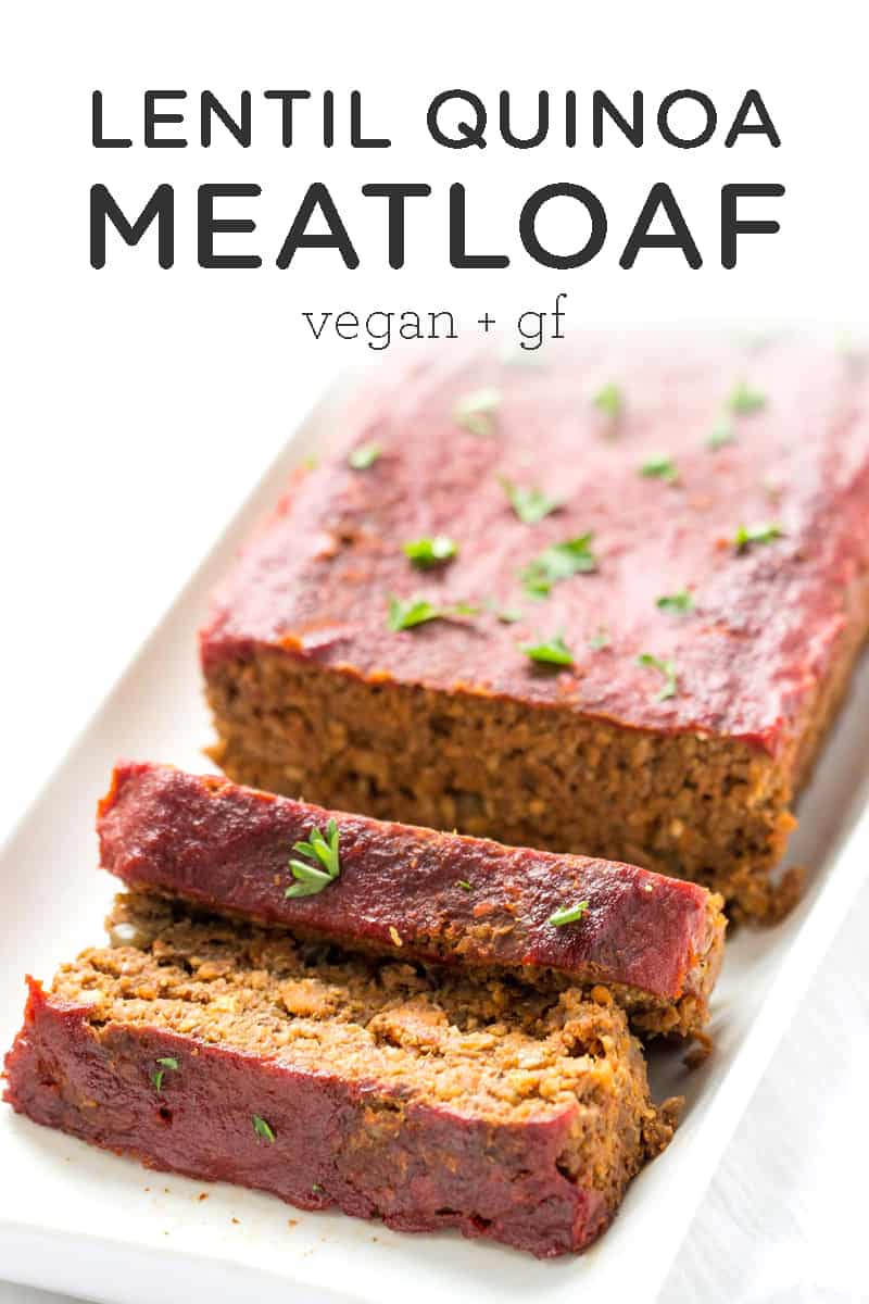 Vegan Lentil Meatlaof Not Soggy Simply Quinoa