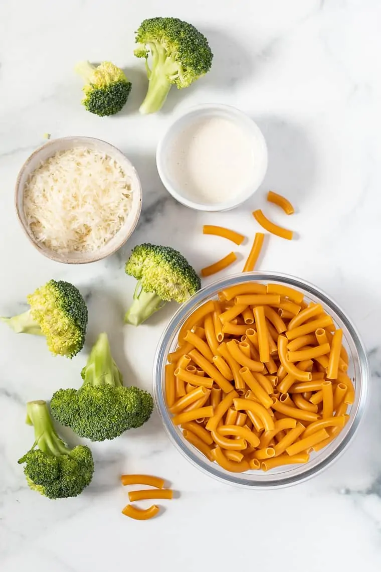 Ingredients for Lemon Broccoli Pasta