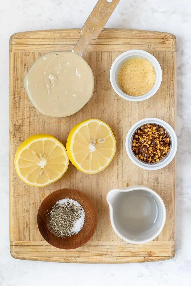 Ingredients for Tahini Sauce