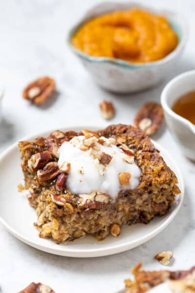 Pumpkin Pie Baked Oatmeal Recipe