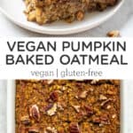 Pumpkin Baked Oatmeal