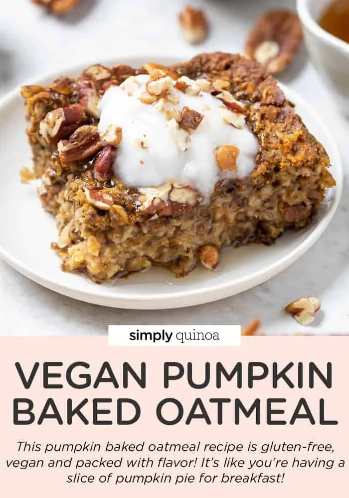 Pumpkin Baked Oatmeal
