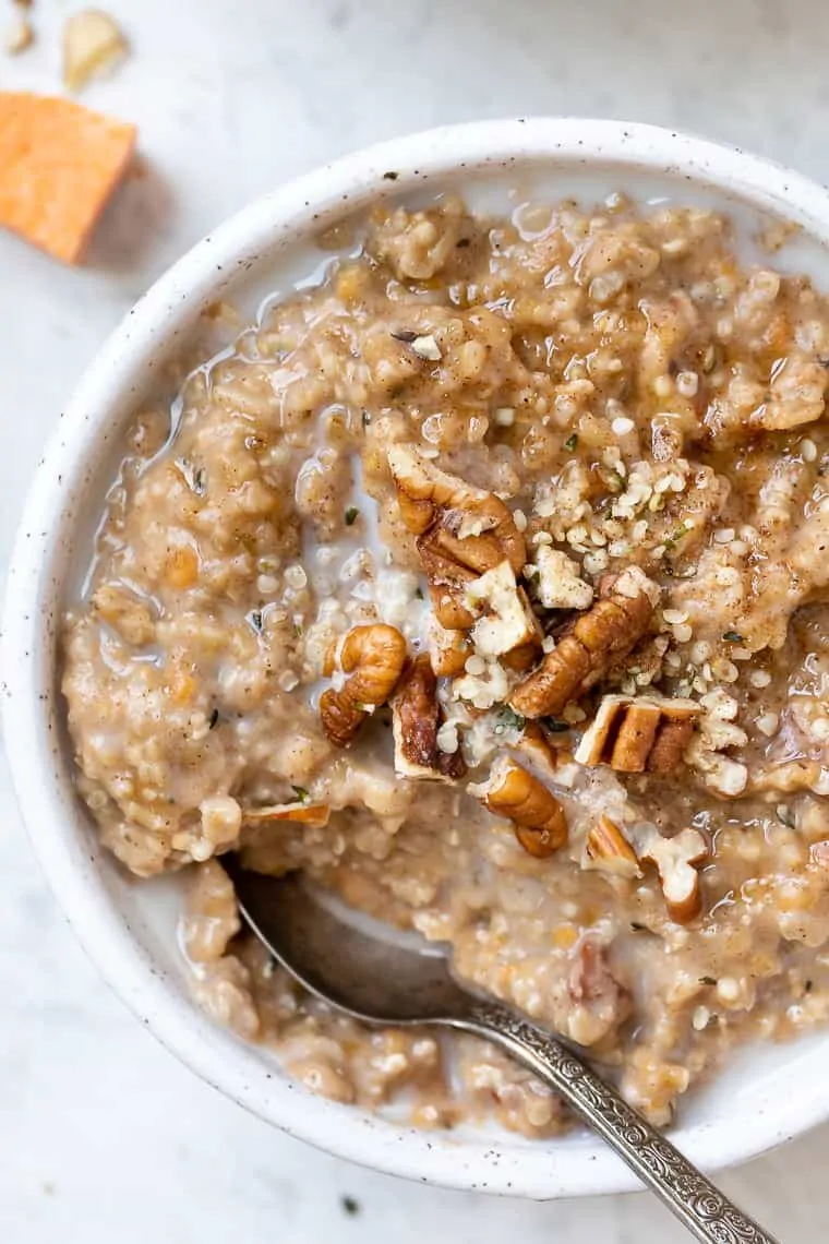 Creamy Sweet Potato Oatmeal {Easy & Healthy} - Simply Quinoa