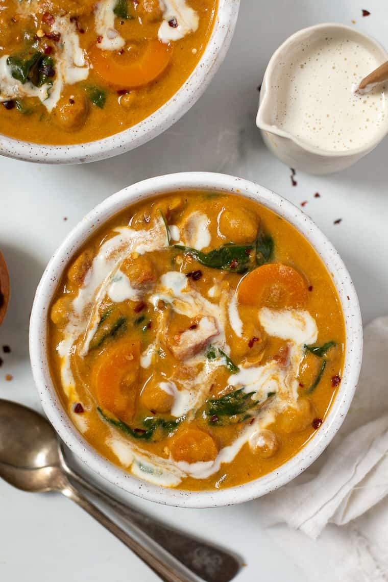 Creamy Chickpea and Pumpkin Stew