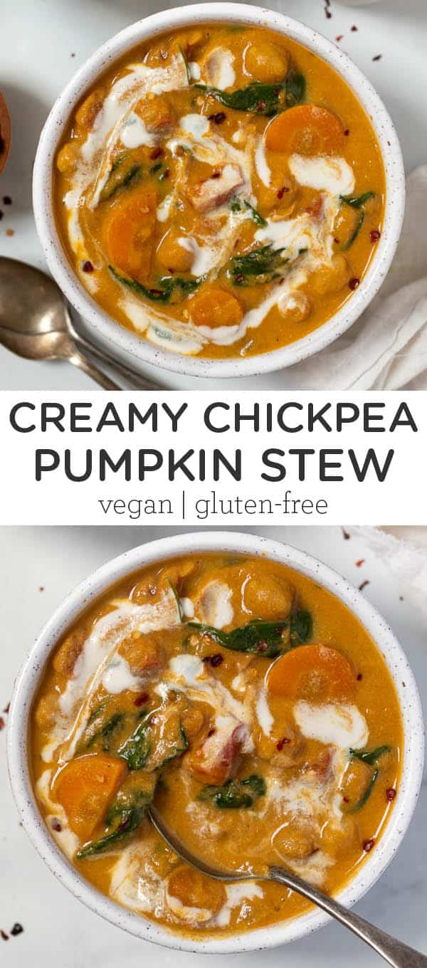 Creamy Chickpea + Pumpkin Stew