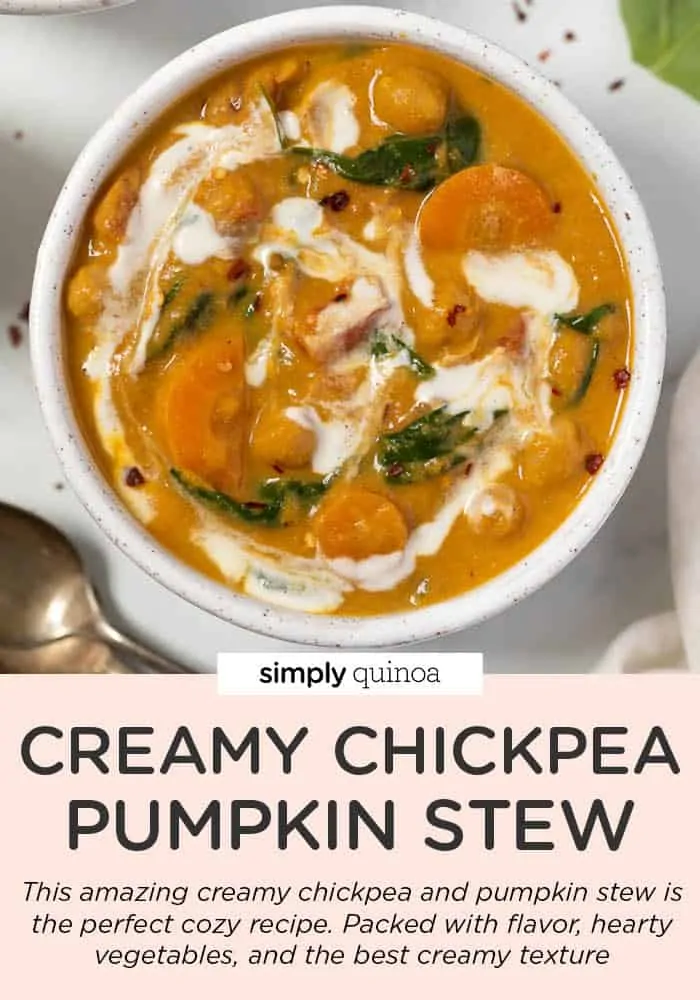 Creamy Chickpea + Pumpkin Stew