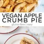 GF + Vegan Apple Crumb Pie