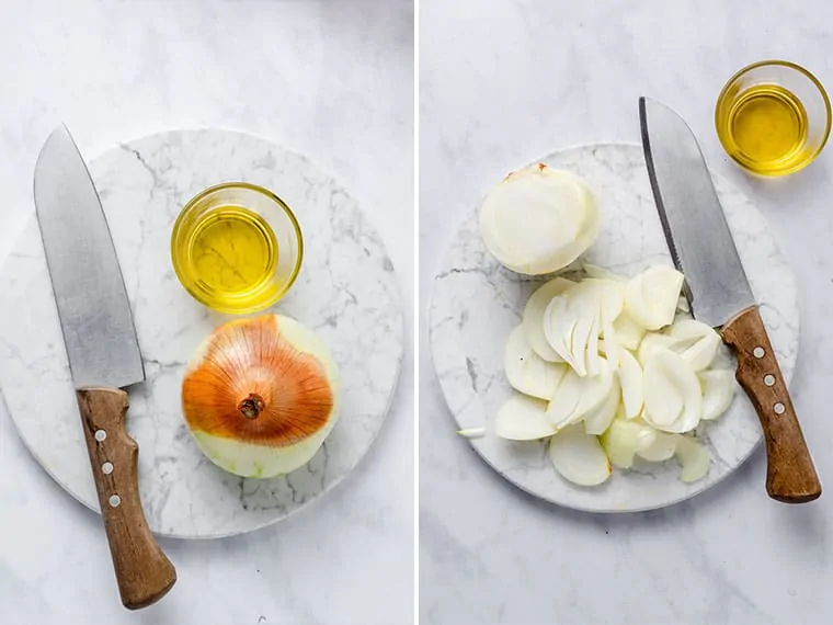 Ingredients for Caramelized Onions