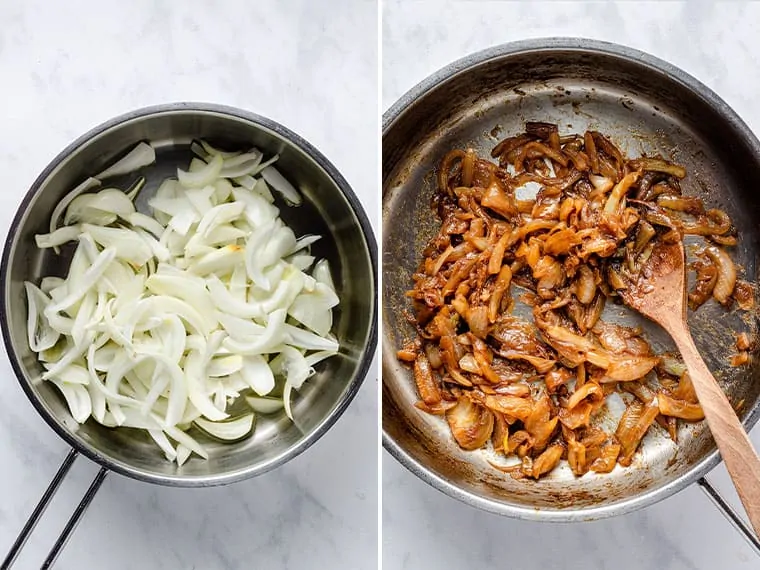 Making Caramelized Onions