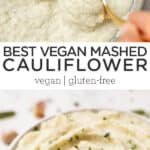 Vegan Mashed Cauliflower