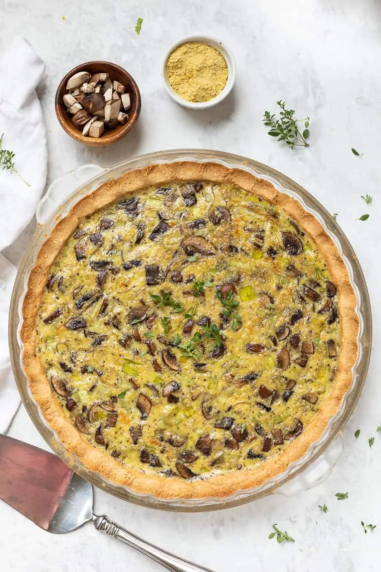 Healthy Mushroom Quiche Recipe