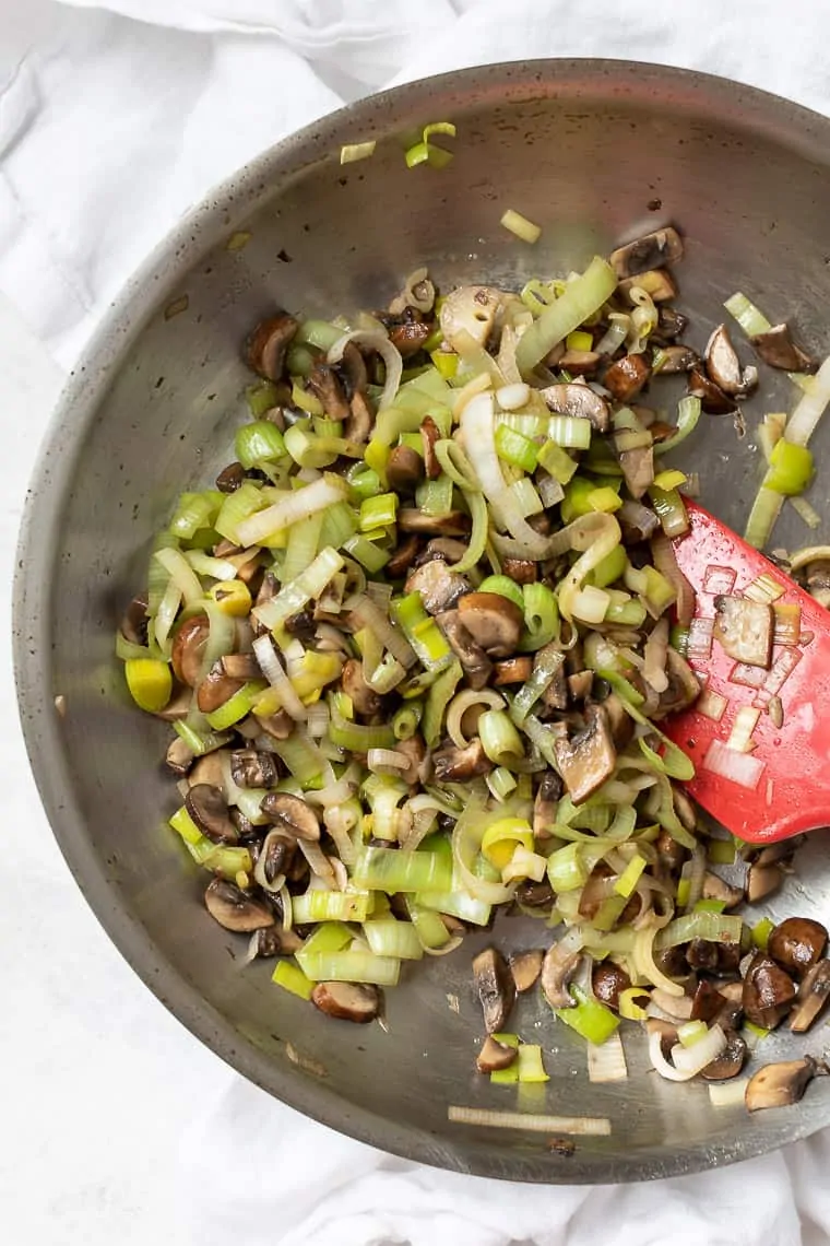 Sauteed Mushrooms and Leeks