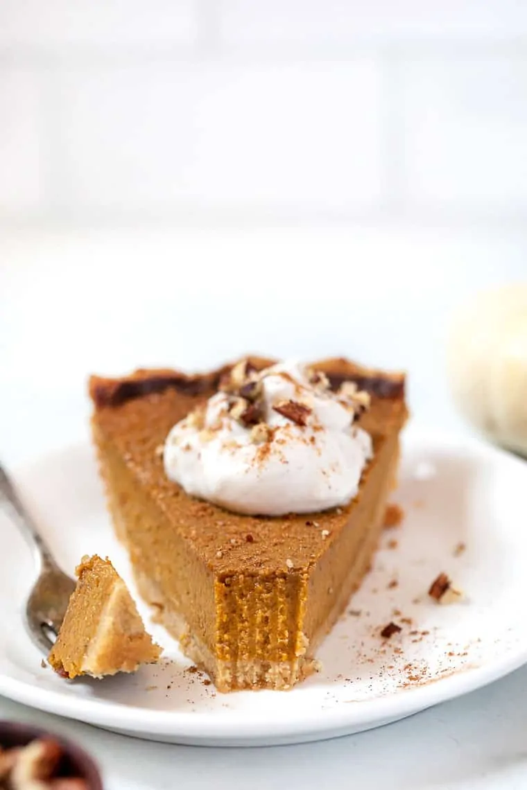 Bite of Gluten Free Dairy Free Pumpkin Pie