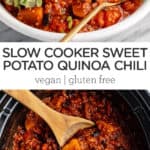 Sweet Potato + Black Bean Quinoa Chili