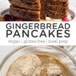 Fluffy Gingerbread Pancakes {V + GF}
