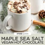 Maple Sea Salt Vegan Hot Chocolate