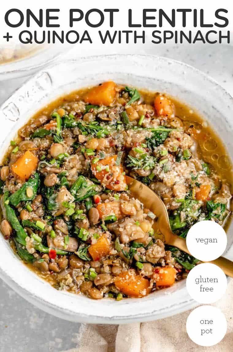 One-Pot Lentils and Quinoa V & GF - Simply Quinoa