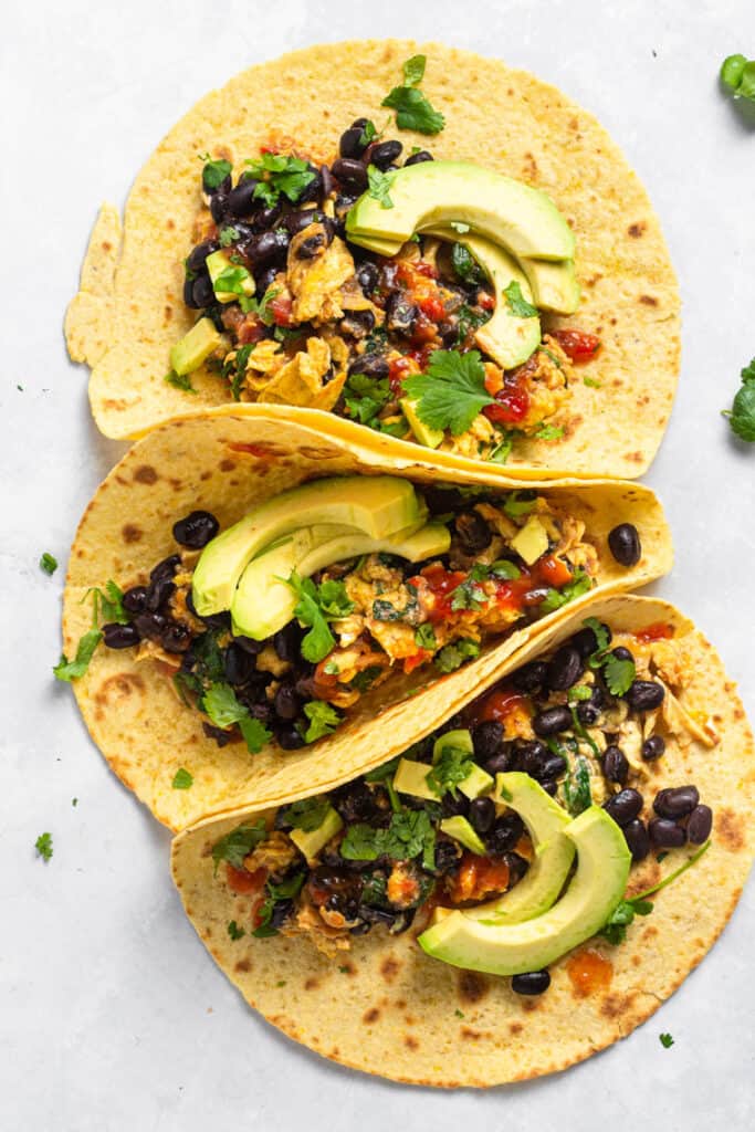 5Minute Vegetarian Breakfast Tacos (GlutenFree) Simply Quinoa