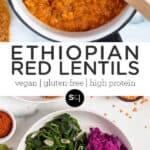 ethiopian lentils collage