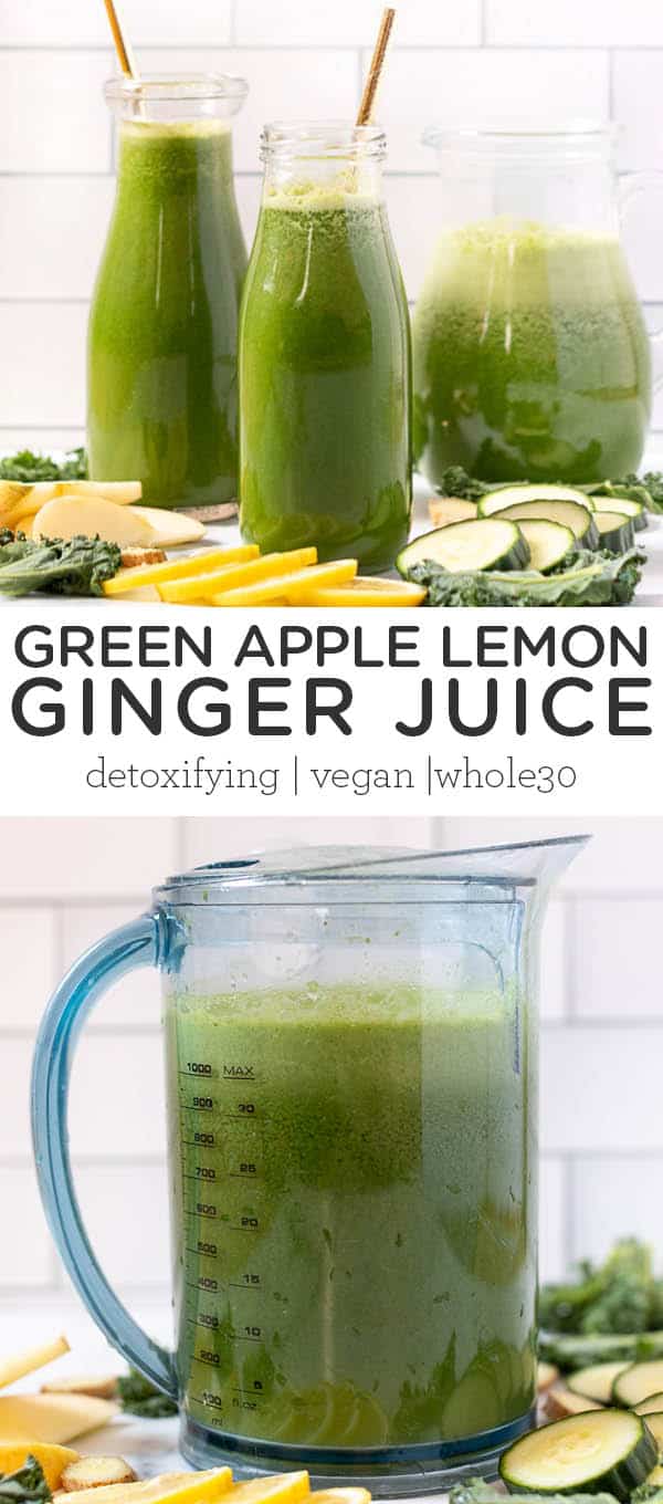 Apple Lemon Ginger Juice The BEST Green Juice Recipe
