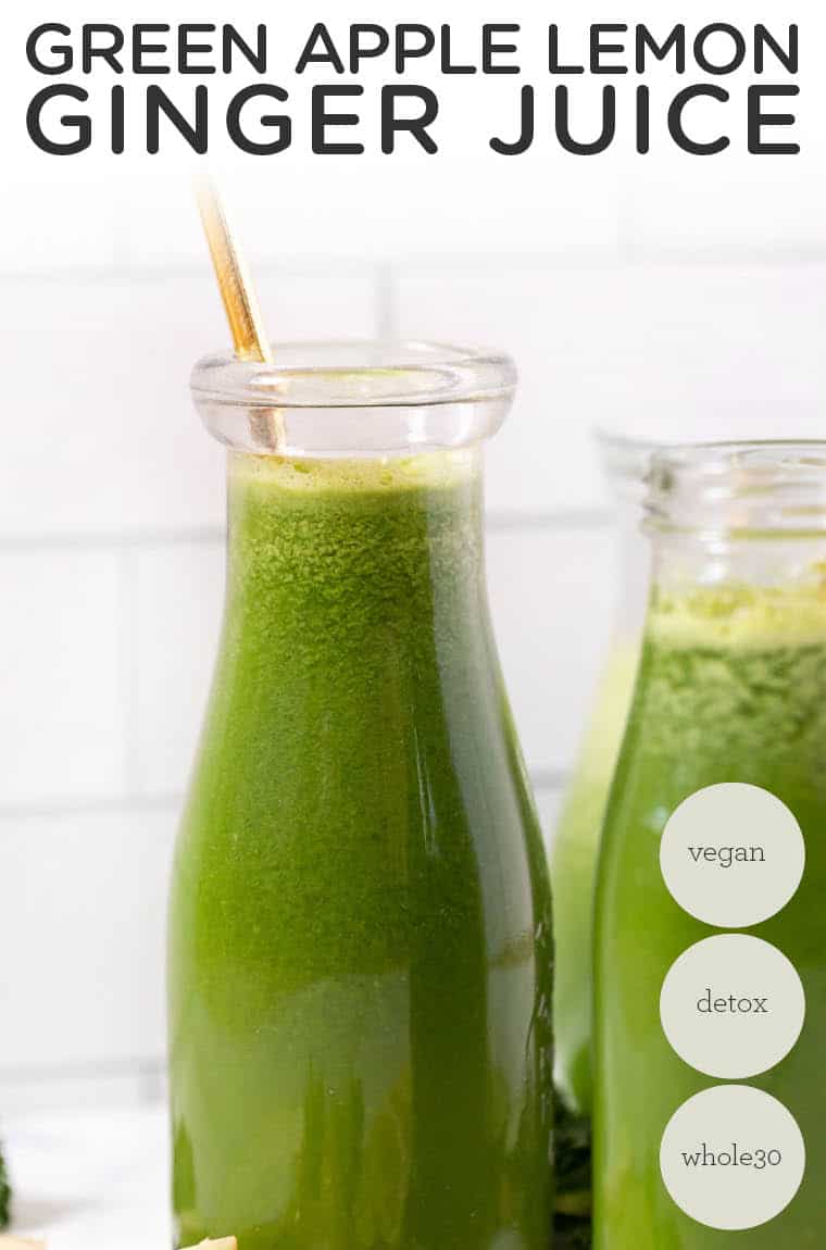 Apple Lemon Ginger Juice The BEST Green Juice Recipe