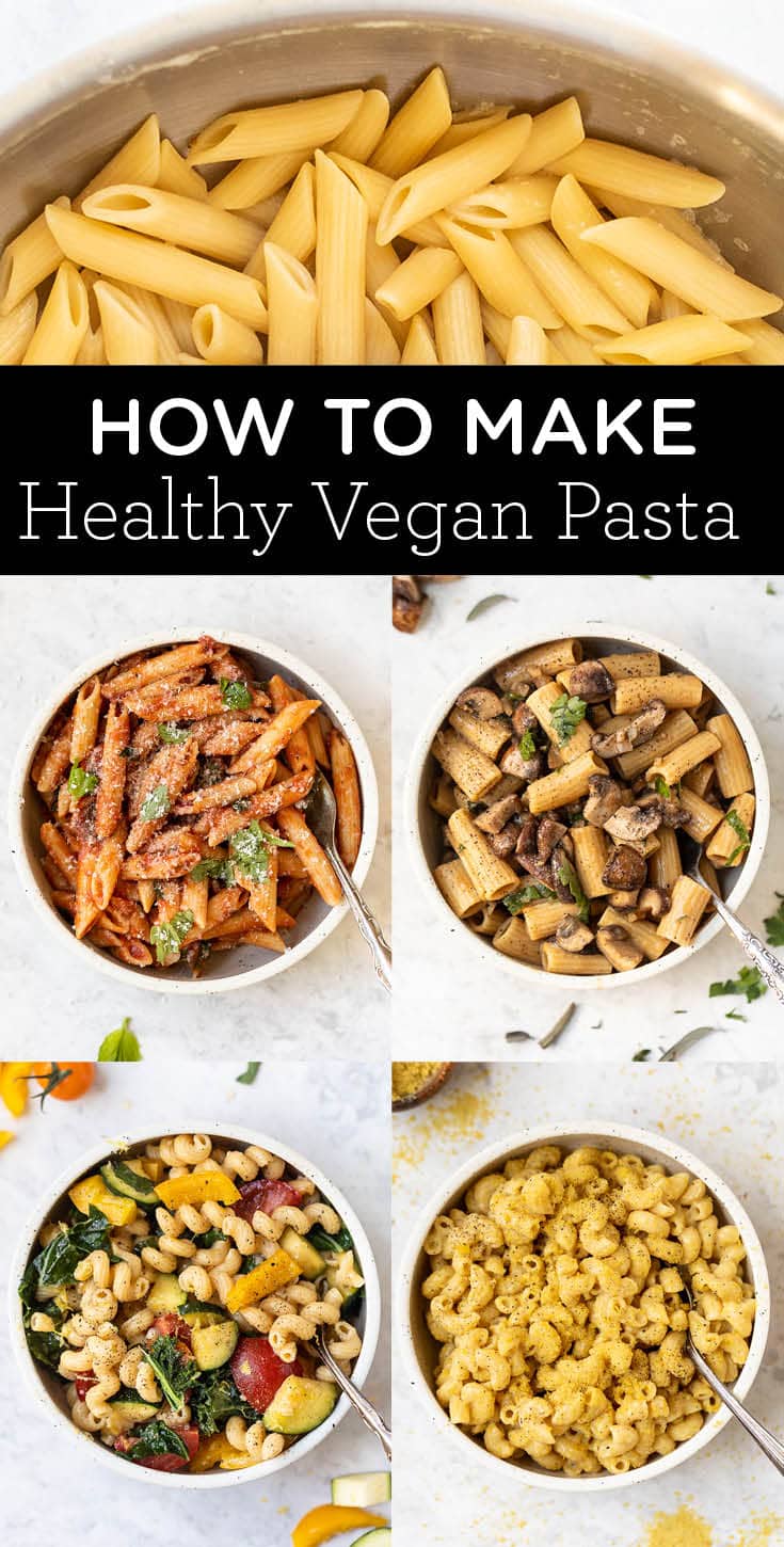 how to make healthy vegan pasta with chickpea pasta
