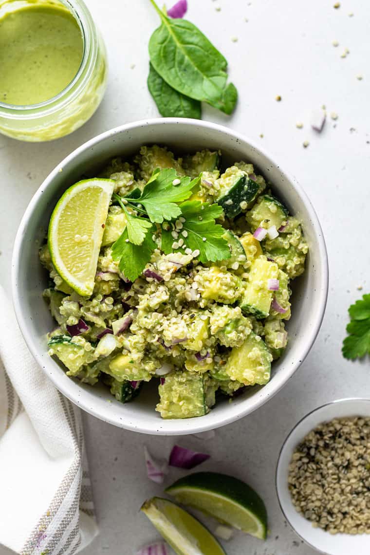 Cucumber Quinoa Salad with Avocado