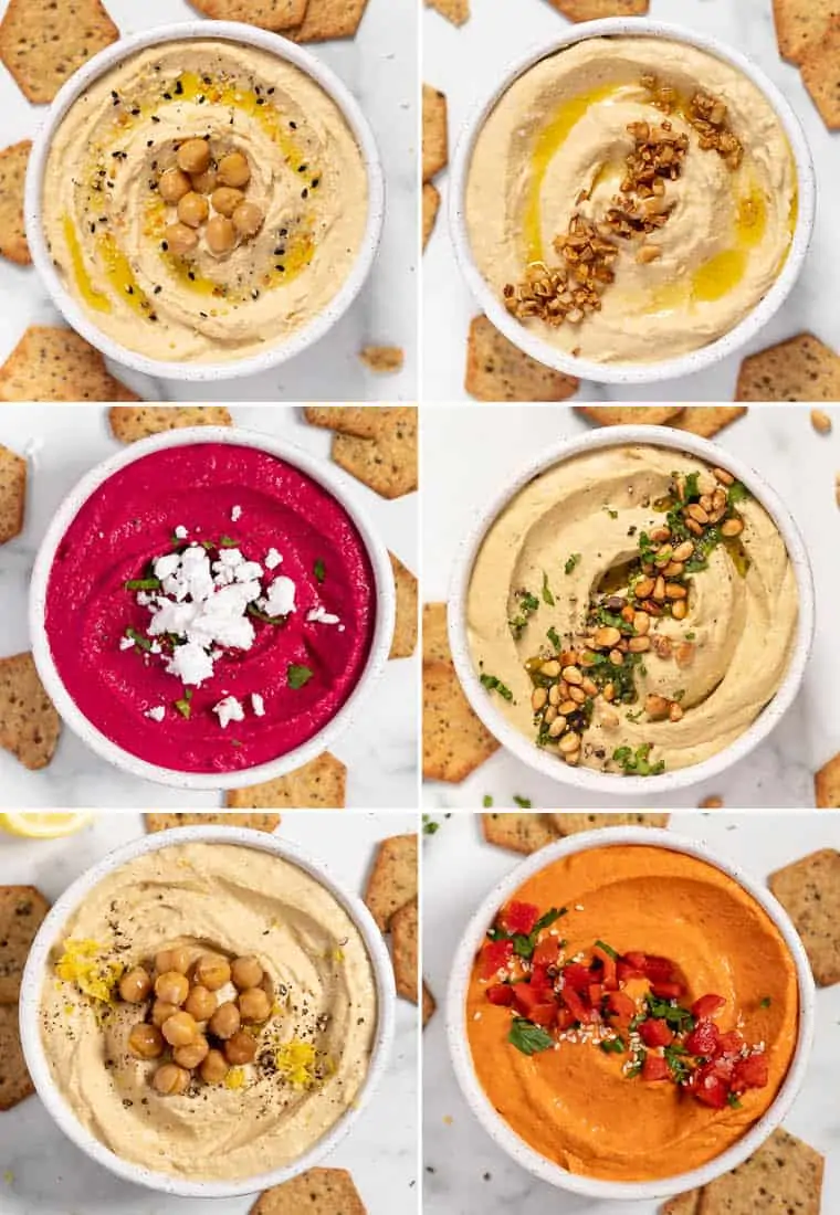 how to make hummus with 6 different ways