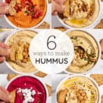 how to make hummus collage