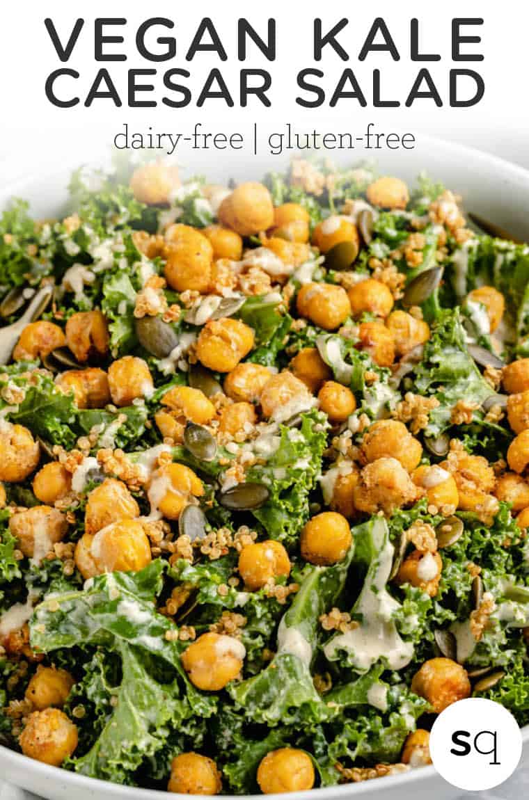 Vegan Kale Caesar Salad [with NutFree Dressing] Simply Quinoa