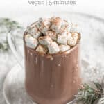 mug of vegan hot chocolate