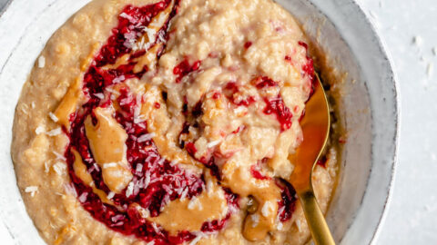 Peanut Butter and Jelly Oatmeal